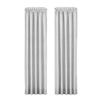 Queen Street Simona Light-Filtering Rod Pocket Set of 2 Curtain Panel