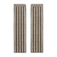 Queen Street Melanie Light-Filtering Rod Pocket Set of 2 Curtain Panel