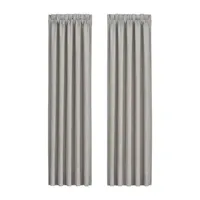 Queen Street Ania Light-Filtering Rod Pocket Set of 2 Curtain Panel