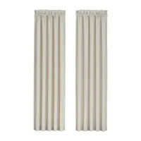 Queen Street Gabrielle Energy Saving Light-Filtering Rod Pocket Set of 2 Curtain Panel