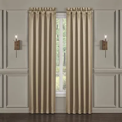 Queen Street Dallas 84" Energy Saving Light-Filtering Rod Pocket Set of 2 Curtain Panel