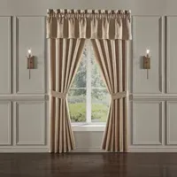 Queen Street Dallas 84" Energy Saving Light-Filtering Rod Pocket Set of 2 Curtain Panel