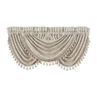 Queen Street Taylor Window Rod Pocket Waterfall Valance