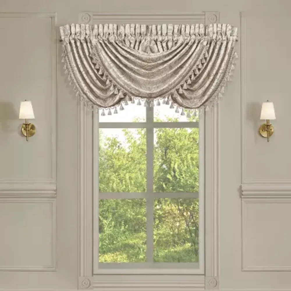 Queen Street Taylor Window Rod Pocket Waterfall Valance