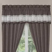 Queen Street Florence Window Straight Valance Rod Pocket Tailored Valances