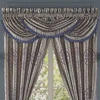 Queen Street Bayonne Rod Pocket Waterfall Valance