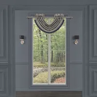 Queen Street Bayonne Rod Pocket Waterfall Valance