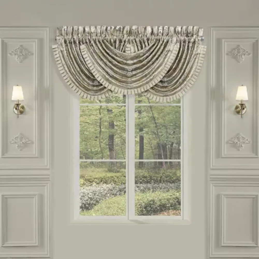 Queen Street Jillian Rod Pocket Waterfall Valance