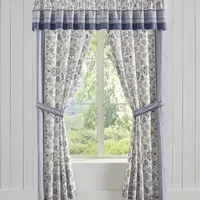 Royal Court Chelsea Blue Rod Pocket Tailored Valance