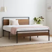 Dream Collection by Lucid® Metal and Wood Bed