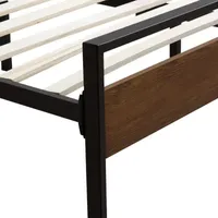 Dream Collection by Lucid® Metal and Wood Bed