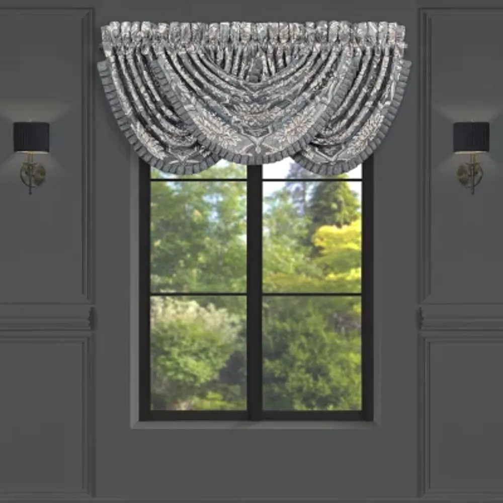 Queen Street Woodmere Rod Pocket Waterfall Valance