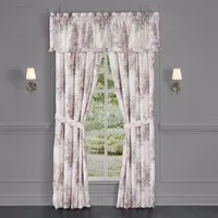 Royal Court Estelle Light-Filtering Rod Pocket Set of 2 Curtain Panel