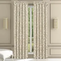 Queen Street La Grande Ivory Light-Filtering Rod Pocket Set of 2 Curtain Panel