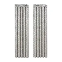 Queen Street Tammy Energy Saving Light-Filtering Rod Pocket Set of 2 Curtain Panel