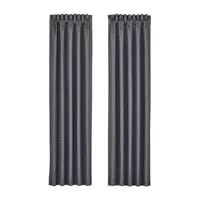 Five Queens Court Leah Energy Saving Light-Filtering Rod Pocket Set of 2 Curtain Panel