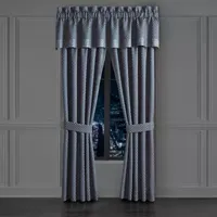 Five Queens Court Leah Energy Saving Light-Filtering Rod Pocket Set of 2 Curtain Panel