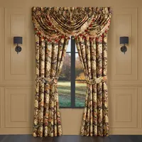 Five Queens Court Stefania Energy Saving Light-Filtering Rod Pocket Set of 2 Curtain Panel