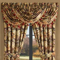 Five Queens Court Stefania Rod Pocket Waterfall Valance