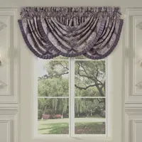 Five Queens Court Dominique Energy Saving Light-Filtering Rod Pocket Single Curtain Panel