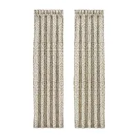 Queen Street Marcelle Light-Filtering Rod Pocket Set of 2 Curtain Panel