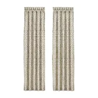 Queen Street Marcelle Light-Filtering Rod Pocket Set of 2 Curtain Panel