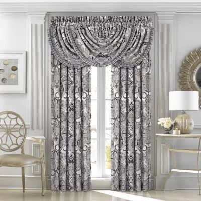 Queen Street Giselle Rod Pocket Light-Filtering Set of 2 Curtain Panels