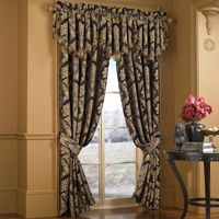 Five Queens Court Reilly Light-Filtering Rod Pocket Set of 2 Curtain Panel