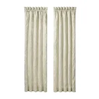 Queen Street Maddison Light-Filtering Rod Pocket Set of 2 Curtain Panel