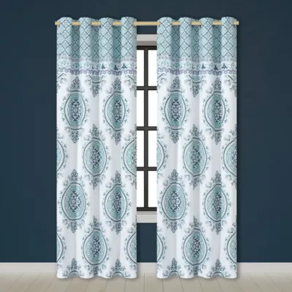 Queen Street Afton Light-Filtering Rod Pocket Set of 2 Curtain Panel