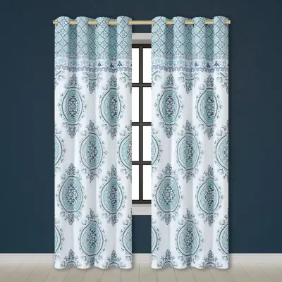 Queen Street Afton Light-Filtering Rod Pocket Set of 2 Curtain Panel