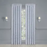 Queen Street Linda Embellished Light-Filtering Rod Pocket Set of 2 Curtain Panel