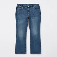 a.n.a Plus Stretch Womens Mid Rise Slim Bootcut Jean