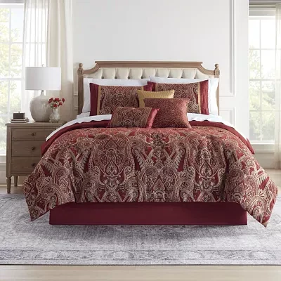 Broadhaven Lancaster Chenille 7-pc. Midweight Embellished Comforter Set