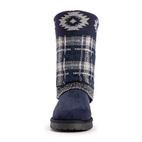 Muk Luks Womens Cheryl Flat Heel Winter Boots