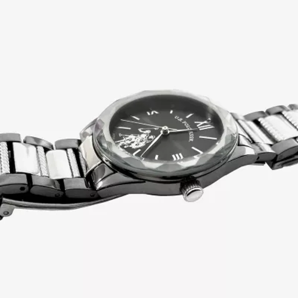 U.S. Polo Assn. Womens Two Tone 2-pc. Watch Boxed Set Usc6033jc