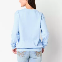 Juniors Cinnamoroll Oversized Sweatshirt Womens Crew Neck Long Sleeve