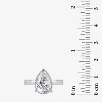 (I / I1) Womens 3 1/7 Ct. T.W. Lab Grown White Diamond 14K Gold Pear Halo Engagement Ring