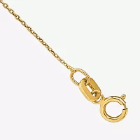 14K Gold - Inch Solid Cable Chain Necklace