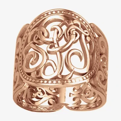 Personalized 18mm Script Monogram Ring