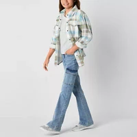 Vanilla Star Big Girls Mid Rise Flare Leg Jean