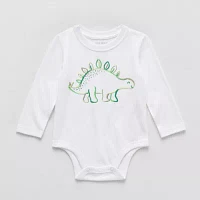 Okie Dokie Baby Boys Round Neck Long Sleeve Bodysuit