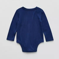 Okie Dokie Baby Boys Round Neck Long Sleeve Bodysuit