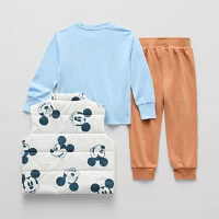 Toddler Boys 3-pc. Fleece Mickey Mouse Pant Set