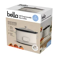 bella 6qt Programmable Slow Cooker, Fits-anywhere™ kitchenware