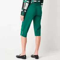 Liz Claiborne Alyssa Womens Mid Rise Capri Pants