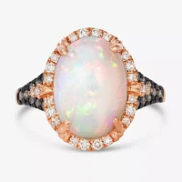 Le Vian® Ring featuring Neopolitan Opal™ Chocolate Diamonds® Nude Diamonds™ set 14K Strawberry Gold®