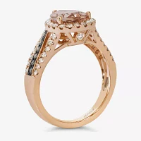 Le Vian® Ring featuring Peach Morganite™ Nude Diamonds™ Chocolate Diamonds® set in 14K Strawberry Gold®