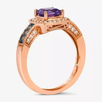 Le Vian® Ring featuring Grape Amethyst™ Chocolate Diamonds® Nude Diamonds™ set in 14K Strawberry Gold