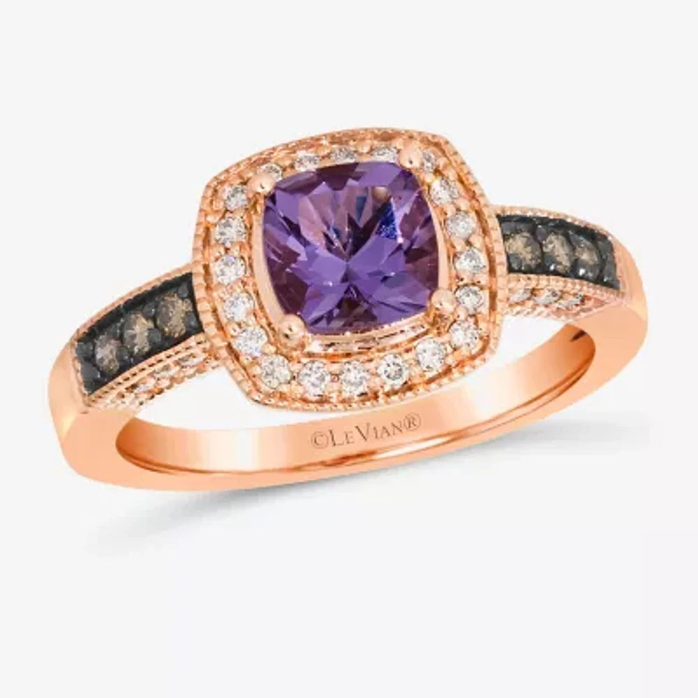 Le Vian® Ring featuring Grape Amethyst™ Chocolate Diamonds® Nude Diamonds™ set in 14K Strawberry Gold